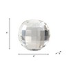 Sagebrook Home 4" Crystal Orb Decor - Contemporary Elegant Clear Frosted Round Crystal Decorative Table or Desk Accent - 2 of 4