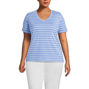 Lands' End Women's Relaxed Supima Cotton T-Shirt - 1 of 3