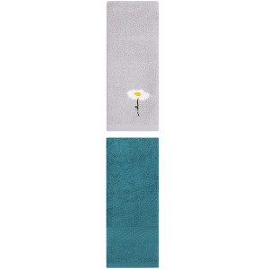 REGALWOVEN Cotton Soft Absorbent Decorative Hand Towel Set for Bathroom 13" x 30" 2 Pcs - 1 of 4