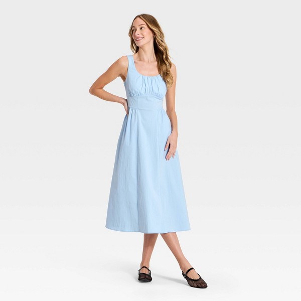 Vestido midi con corsé y fruncido para mujer - A New Day™ 3