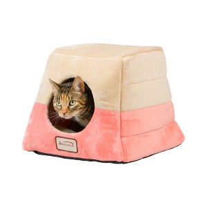 Armarkat 2-In-1 Cat Bed Cave Shape And Cuddle Pet Bed, C07 Cat Mat In 2 Colors - 1 of 3