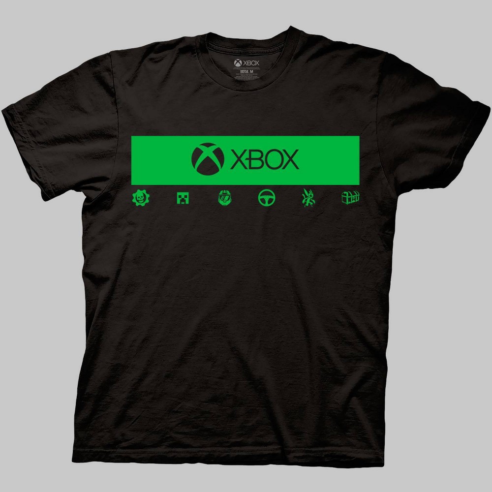 size large Men's Xbox Short Sleeve Graphic Crewneck T-Shirt - Black 