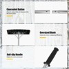 WELLFOR 20" Extendable Aluminum Snow Roof Rake Black - 4 of 4