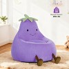 AZL1 Life Concept 31" Eggplant-Shaped Mini Sofa Chair, Sofa with Washable Cover for Living Room, Playroom, Kid Gift Soft, 30.3"*31.1"*27.5" - 4 of 4