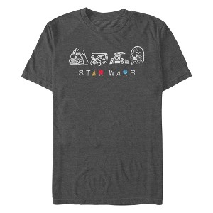 Men's Star Wars: A New Hope Line Art Characters T-Shirt - 1 of 4