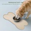 Aoibox Anti-Slip Silicone Pet Bowl Mat with Raised Edge, Waterproof Cat Dog Feeder Pad for Small Medium-Sized Pets, Easy Clean Feeding Tray - 3 of 4