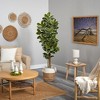 Nearly Natural 6-ft Oak Artificial Tree in Handmade Natural Jute and Cotton Planter UV Resistant (Indoor/Outdoor) - 4 of 4