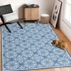 COZONY Modern Floral Printed Low Pile Non Slip Area Rug for Living Room Bedroom Home Office - 3 of 4
