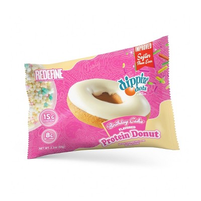 Redefine Foods Protein Dippin Dots Birthday Cake Donut - 2.1oz