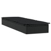 vidaXL Sunbed Black PE Rattan, Powder-Coated Steel, Polyester - 4 of 4