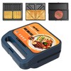 Heynemo 3 in 1 Sandwich Maker, Electric Waffle Maker with Removable Non-stick Plates, 1000W Panini Press Grill with Glass Top Cool Touch Handle - 2 of 4