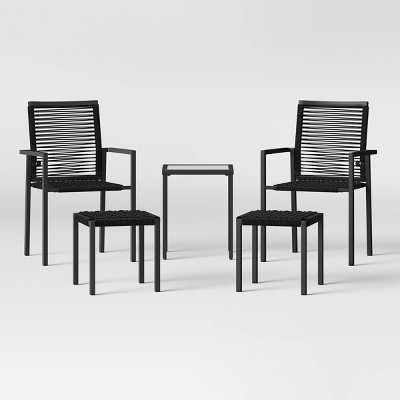 target black patio chairs