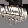 Silijoy 52-Inch Crystal Chandelier Ceiling Fan with Lights Remote and Elegant Crystal Chandelier Design (5 Blades and Remote Included) - 3 of 4