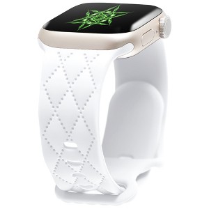 HTUTWOO Checkered Apple Watch Silicone Strap, Slim Sport Band 38/40/41/42/44/45/46/49mm for iWatch Series 11 10 9 8 7 6 5 4 3 2 1 SE Ultra - 1 of 4