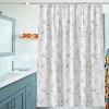 LunaLulinlk Printed Fabric Shower Curtains Thickened Waterproof with Hooks - 4 of 4