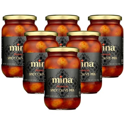Mina Moroccan Spicy Olive Mix - Case of 6/12.5 oz