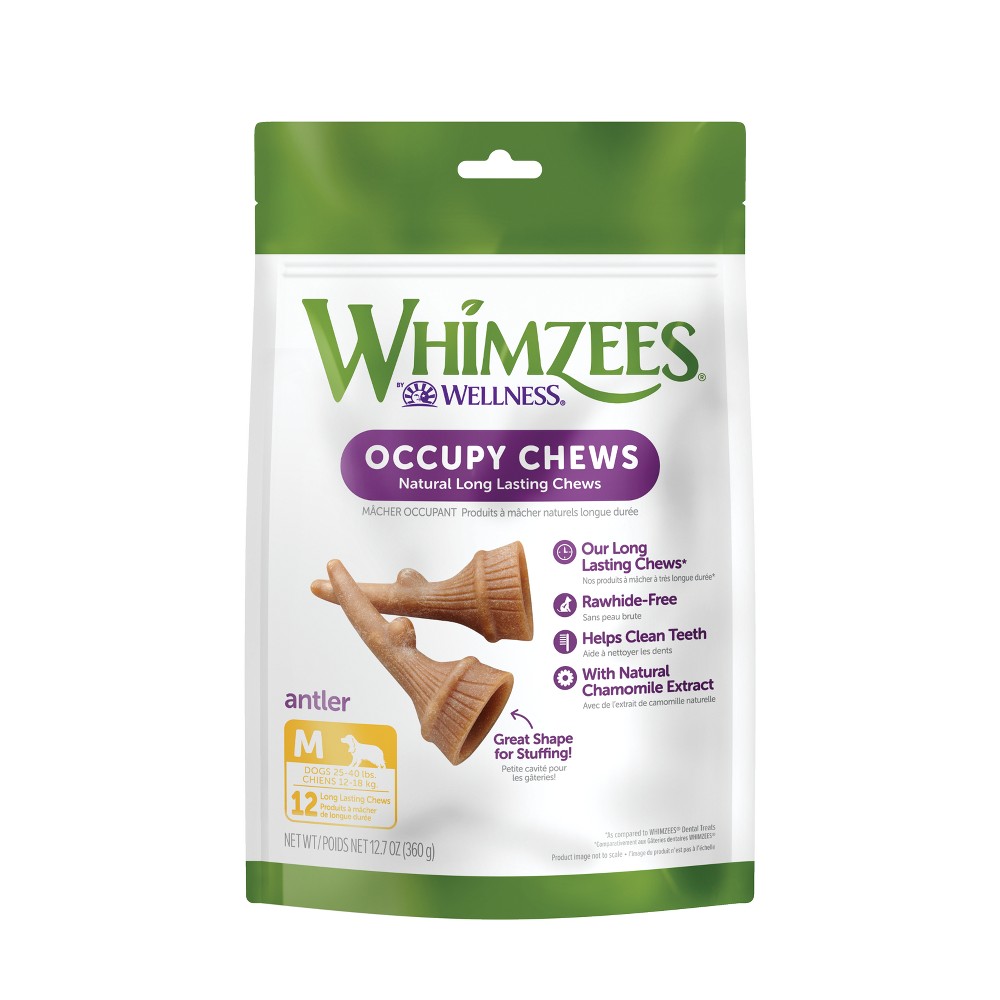 Photos - Dog Food Whimzees by Wellness Occupy Vegetable Flavor Dental and Hard Chew Dog Treat - Medium - 12.7oz 