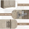 70in Tall Kitchen Pantry Cabinet with Doors and Adjustable Shelves, Freestanding Cupboard, Storage Cabinet for Bathroom, Dining Room, Living Room - 4 of 4