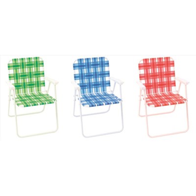 Rio Brands Assorted Folding Web Chair (Case of 6)