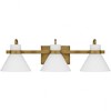 Quoizel Lighting Regency 3 - Light Vanity in  Weathered Brass - 2 of 4