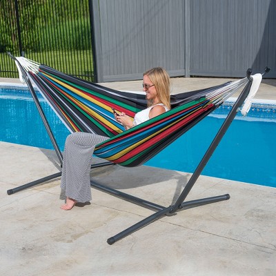 Vivere combo double 2025 hammock with stand