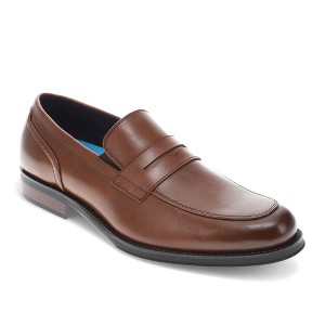 Dockers Mens Emerson Penny Synthetic Leather Dress Loafer Slip On Shoe, Cognac, Size 7 - 1 of 4