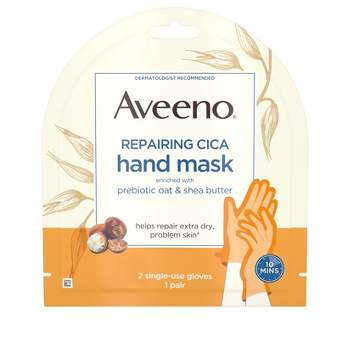 Aveeno Repairing Cica Oat and Shea Butter Hand Mask - 1ct
