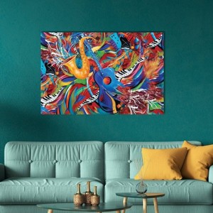 iCanvas Nightlife Music by Juleez Canvas Print Wall Art - 1 of 3