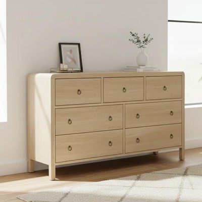 Nasitip Mid-Century Modern Drawer Dresser,Wooden Dresser Organizer for Living Room, Nursery, Entryway