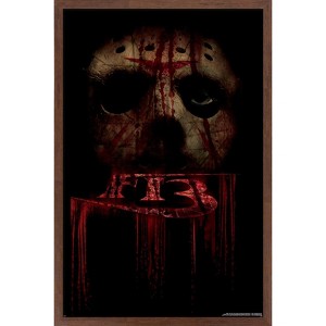 Trends International Friday The 13th - Jason Mask Framed Wall Poster Prints - 1 of 4
