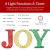 Best Choice Products 32in 3-Piece 3D Lighted Christmas JOY Yard Decoration w/ 150 LED Lights, Stakes - Red/Gold/Green - 3 of 4