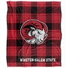 Winstonsalem State University Campus Plaid Spirit Silky Touch Super Soft Throw Blanket 50x60 - 2 of 4