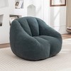 KTMBDW Large Bean Bag Chair for Adults/Kids with Filling, Memory Foam Bean Bag Chairs with Filler, Soft Tufted Fabric, Bean Bag for Living Room - 2 of 4