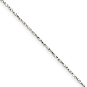 Black Bow Jewelry 0.5mm, Sterling Silver, Twisted Serpentine Chain, 16 Inch - 1 of 4