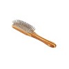 Bass Pet Brushes Style & Detangle Pet Brush with 100% Premium Alloy Pin Pure Bamboo Handle Medium Paddle Striped Bamboo - 3 of 4