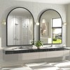 Apmir Arched High-Strength Tempered Glass and Aluminum Alloy Framed French Cleat Mounted Wall Decor Bathroom Vanity Mirror with 5-Year Warranty - 2 of 4