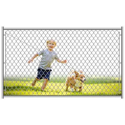 Zevemomo Garden Fence Gate,72 x 46 in Fit-Right Chain Link Fence Gate Kit,Adjustable Width Outside Walkin Gate Kit for Entry,Yard, Deck,Fencing-Silver