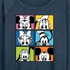 Women's - Disney - Mickey Minnie Goofy Pluto Donald and Daisy Lightweight French Terry Wide Neck Long Sleeve Shirt - 2 of 4