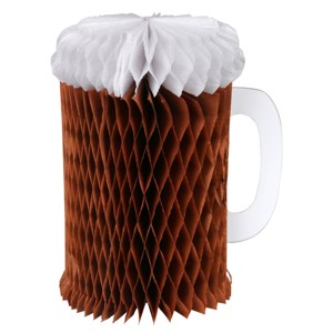 Meri Meri Happy Beerday Honeycomb Birthday Card (Pack of 1) - 1 of 3