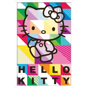 Trends International Hello Kitty and Friends - Hello Kitty Close-Up  Unframed Wall Poster Print White Mounts Bundle 22.375 x 34