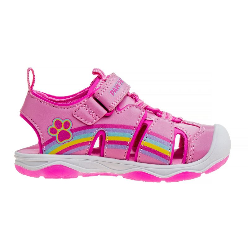 Paw Patrol Everest Skye Light up Summer Sandals - Hook&Loop Adjustable Strap Closed Toe Sandal Water Shoe - Pink (sizes 6-12 Toddler / Little Kid), 3 of 9