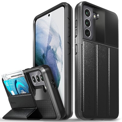 Vena vCommute Case for Samsung Galaxy S21 (6.2") - Space Gray (PC)  / Black (Leather) /  Black (TPU)