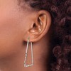 Chisel Stainless Steel Polished Triangular Hoop Earrings - 3 of 4