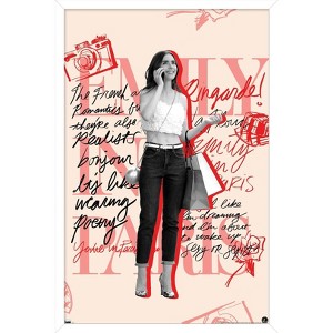 Trends International Emily In Paris - Scribble Framed Wall Poster Prints - 1 of 4