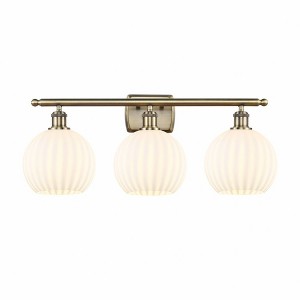 White Venetian - 3 Light Bath Vanity In Modern Style-11 Inches Tall and 28 Inches Wide - 1 of 1