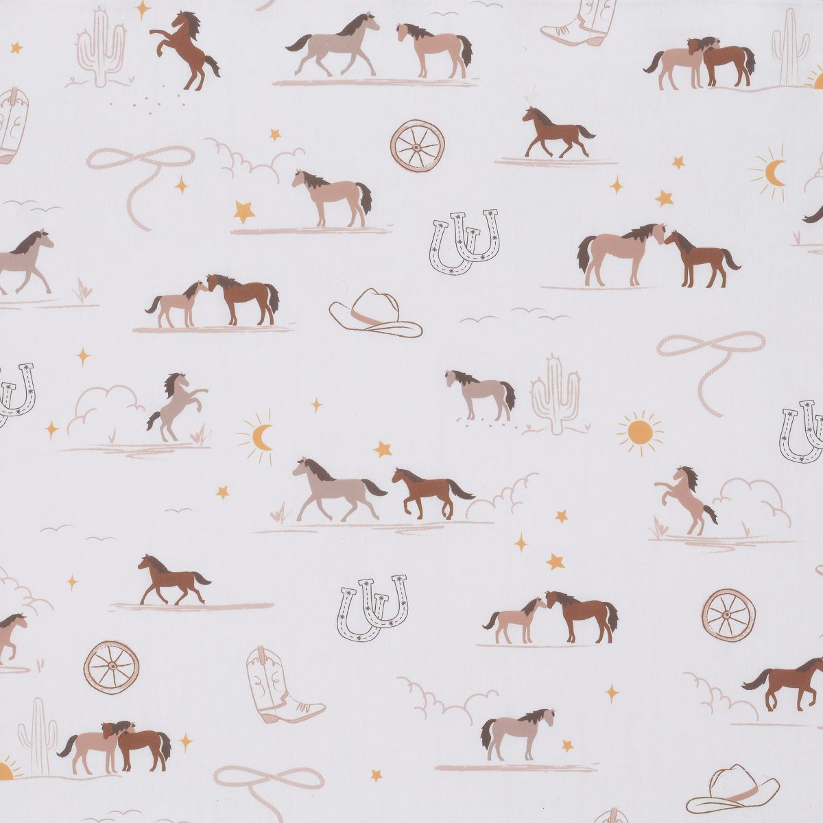 Lambs & Ivy Country Western Breathable 100% Cotton Fitted Crib/Toddler Sheet - thumbnail 4