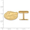 Black Bow Jewelry 14k Yellow Gold Florida Gators NCAA Cuff Links - 2 of 3
