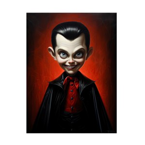 Trademark Fine Art - Momart Vampire Boy Canvas Art - 1 of 4