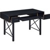 Royal Hampton Computer Desk with 2 Drawers and Keyboard Tray, Black - 3 of 4