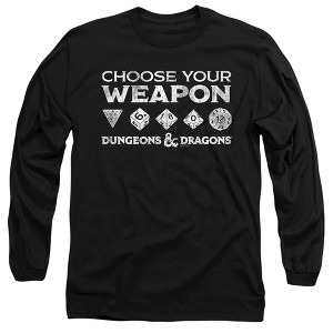 Men’s Dungeons And Dragons Choose Your Weapon Long Sleeve T-Shirt - 1 of 4